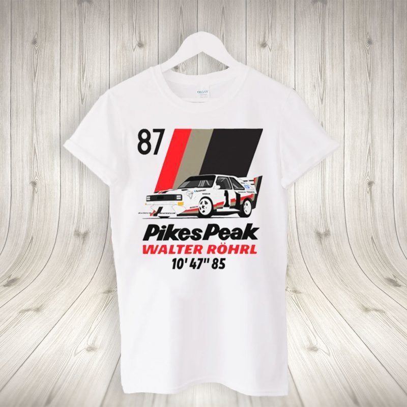 Walter Rohrl Pikes Peak 87 Gran Turismo tshirts