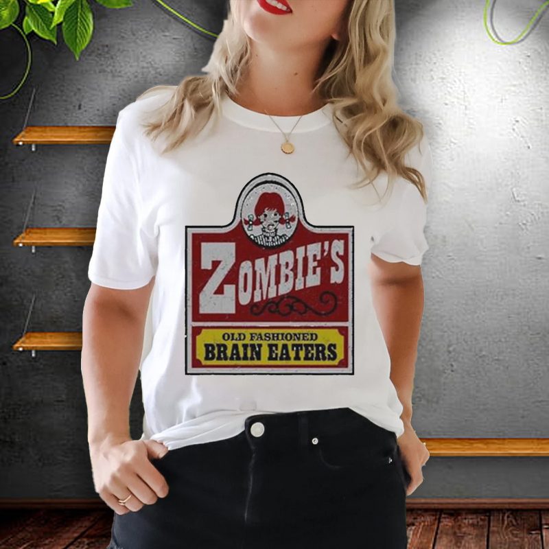 Wendy’s Zombies Old Fashioned Brain Eaters shirts