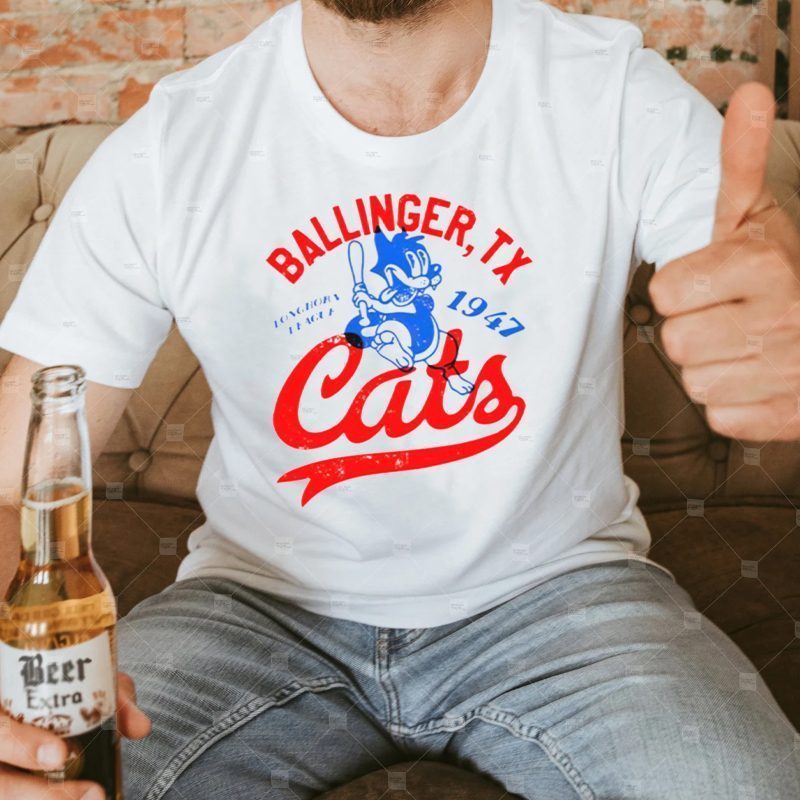 Ballinger Cats Baseball est 1947 t-shirts
