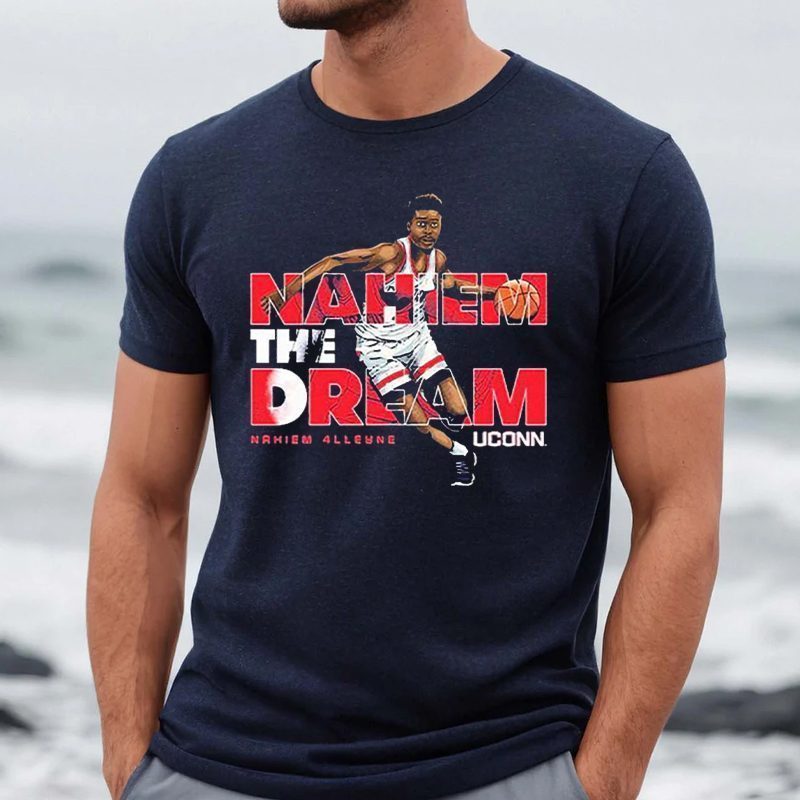 Uconn Huskies Nahiem The Dream Nahiem 4lleyne T-Shirt