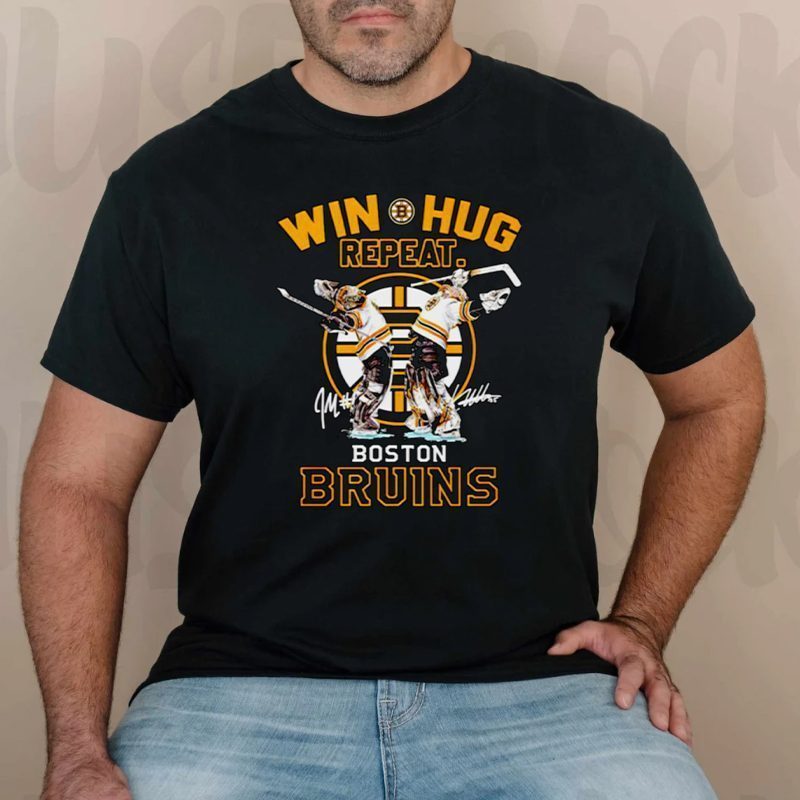 Win Hug Repeat Boston Bruins Signature Shirt