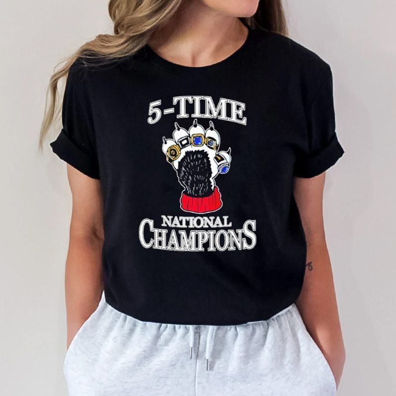 best uconn huskies 5 time national champions T-shirts