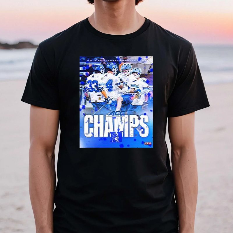 2023 Atlantic Coast Conference Champions Duke Blue Devils Men’s Lacrosse tshirts
