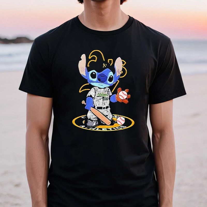 Baby Stitch Oakland Athletics Baseball Logo 2023 T shirt