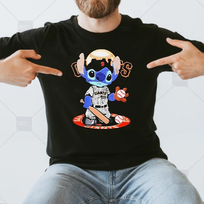 Baby Stitch San Francisco Giants Baseball Logo 2023 T-shirts