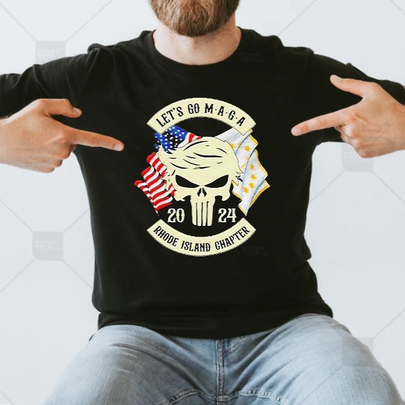 trump Skull Let’s Go Maga 2023 Rhode Island Chapter Shirt