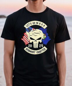 trump Skull Let’s Go Maga 2023 Vermont Chapter Shirt