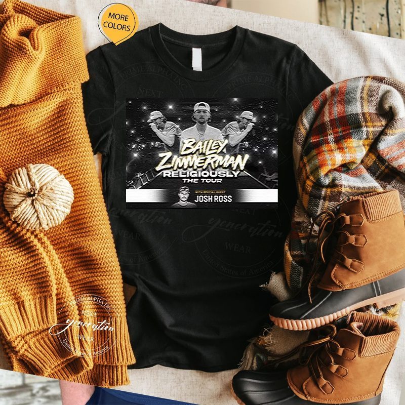 Bailey Zimmerman Announces Religiously The Tour Shirt