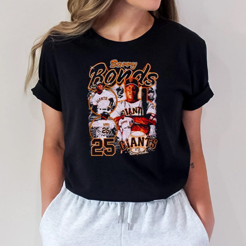Barry Bonds 25 San Francisco Giants signature shirt