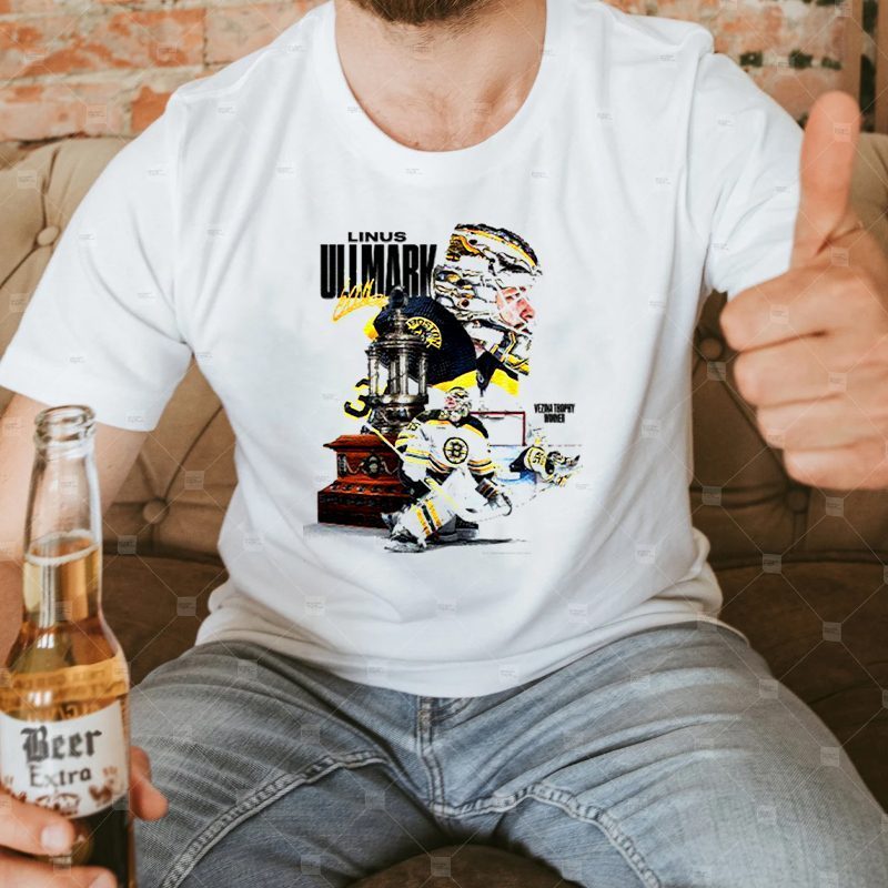 Boston Bruins 2023 Vezina Trophy Winner Linus Ullmark t shirts