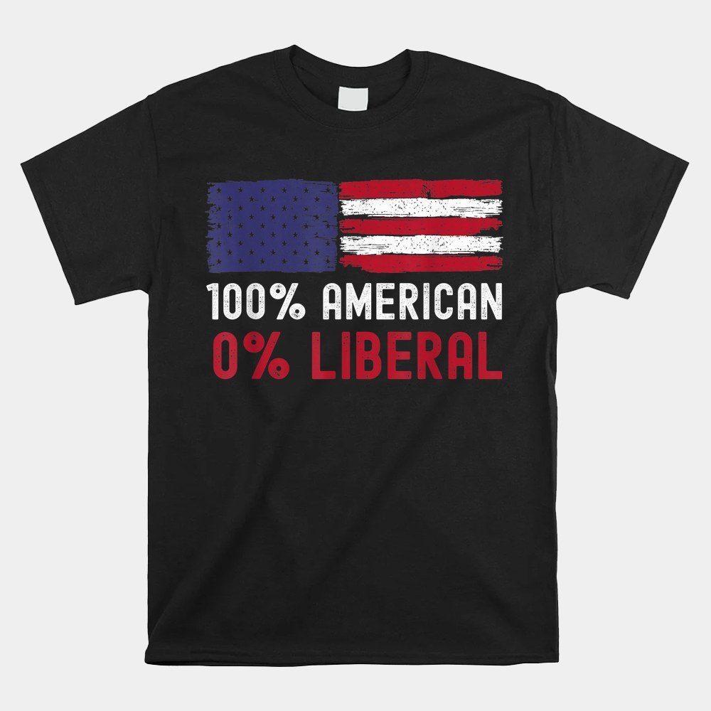 0 Liberal Anti-liberal Anti-biden Republican Trump Support Shirt