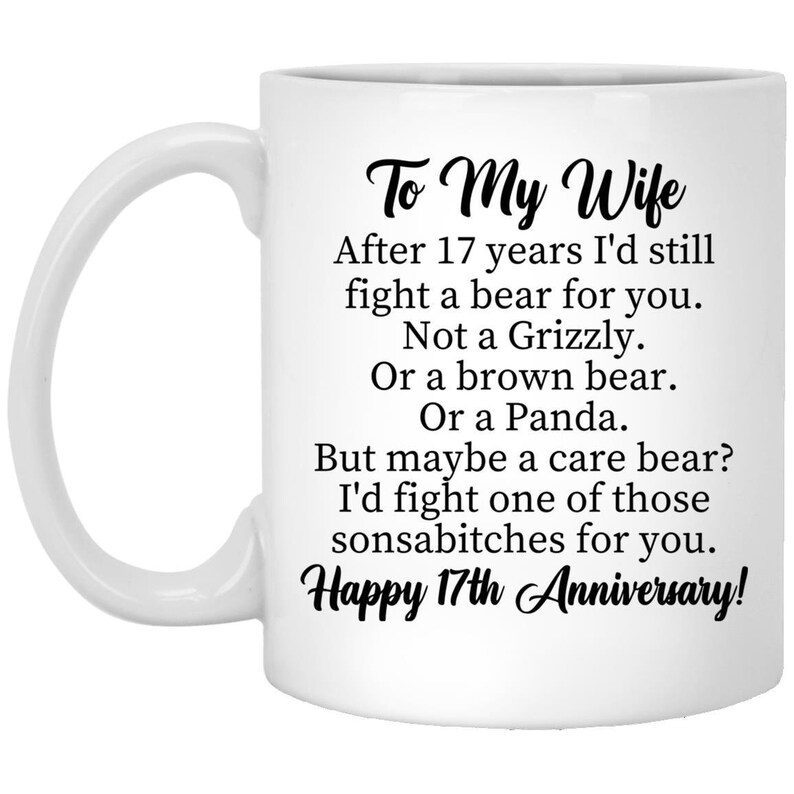 17th anniversary gift for women, 17th anniversary gift for her, 17 year anniversary, 17th wedding anniversary, CWM043