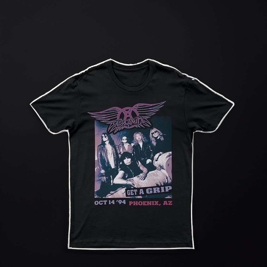 Aerosmith Get A Grip Black Shirts