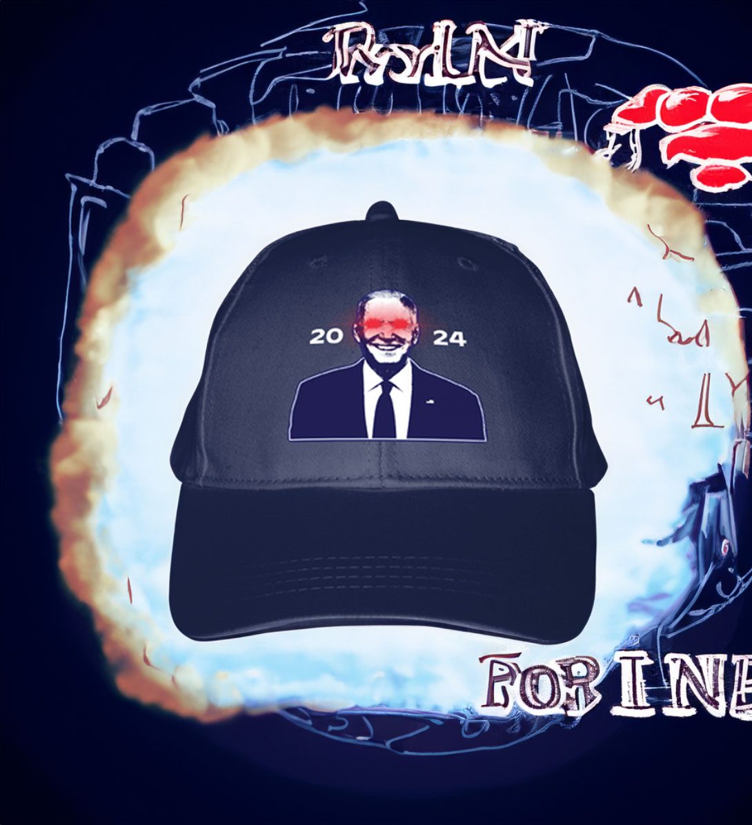 Biden 2024 DARK WHITE, NAVY BASEBALL CAPS