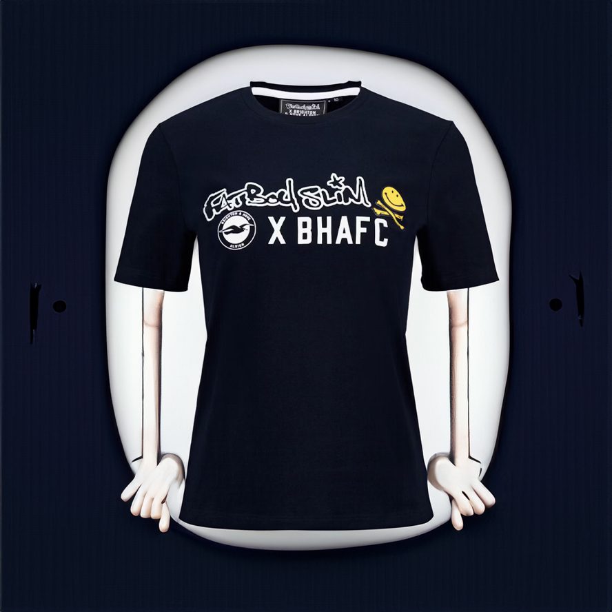 Fatboy Slim Womens Navy BHAFC x FBS T Shirt