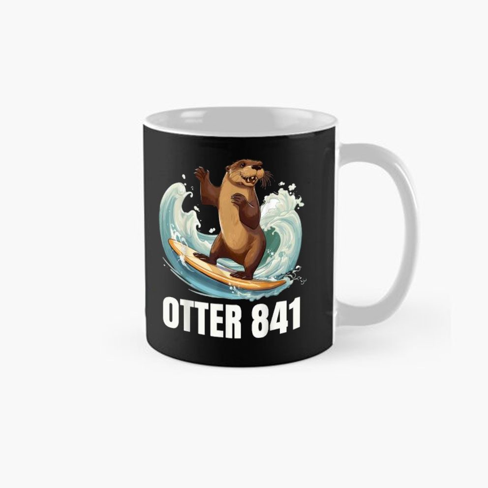 Surfing Otter 841 California Sea Otter 841 Mug