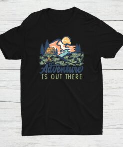 Adventure Outdoor Camping Tents Rivers And Sunsets Shirt