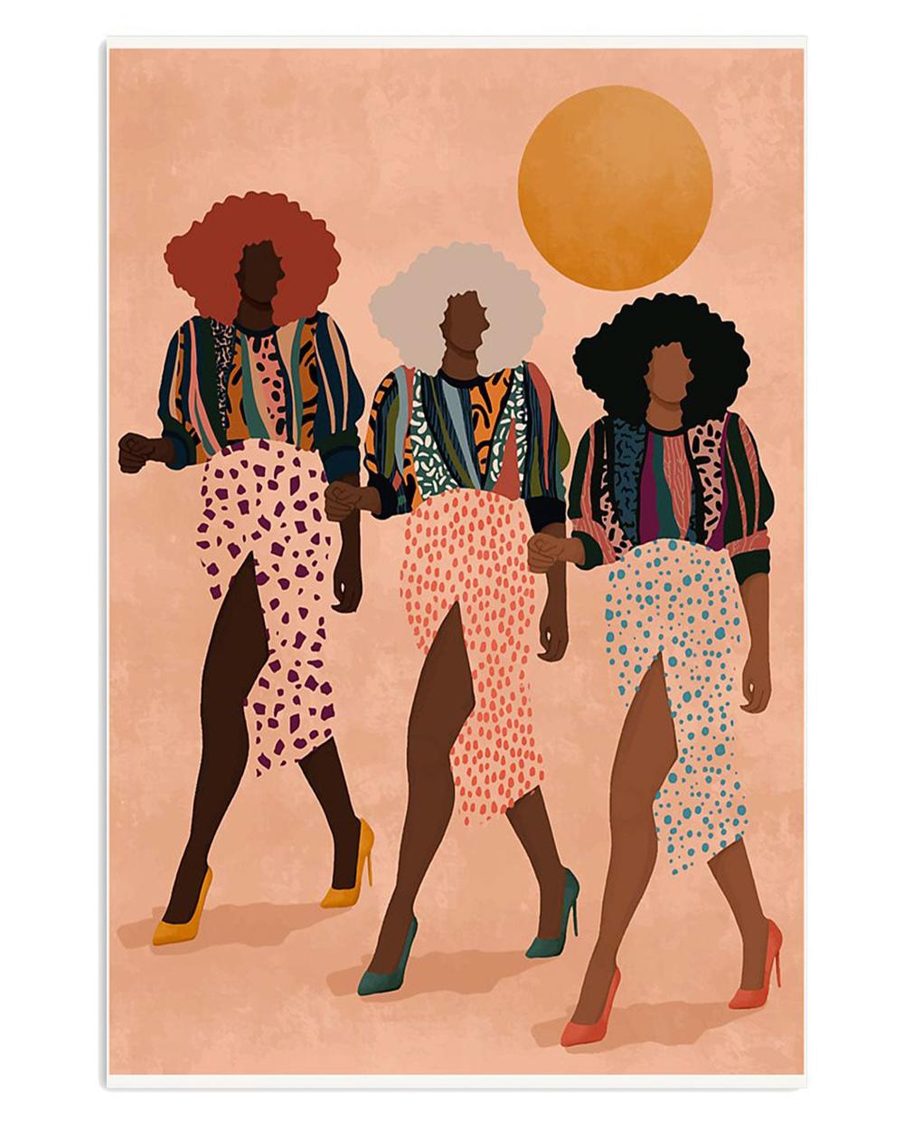 African American Afro Afro Ladies Black Girl Poster