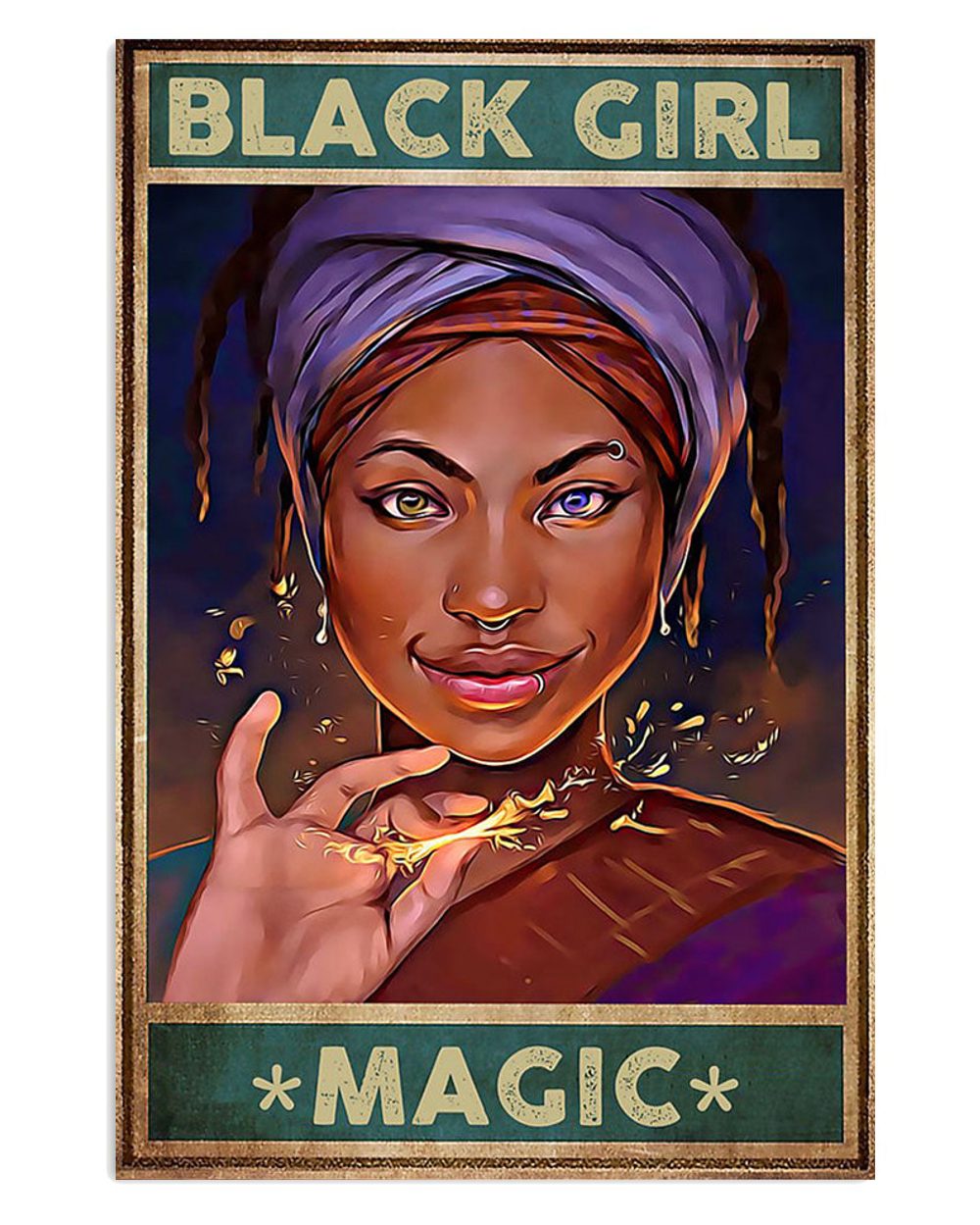 African American Afro Black Girl Magic Poster