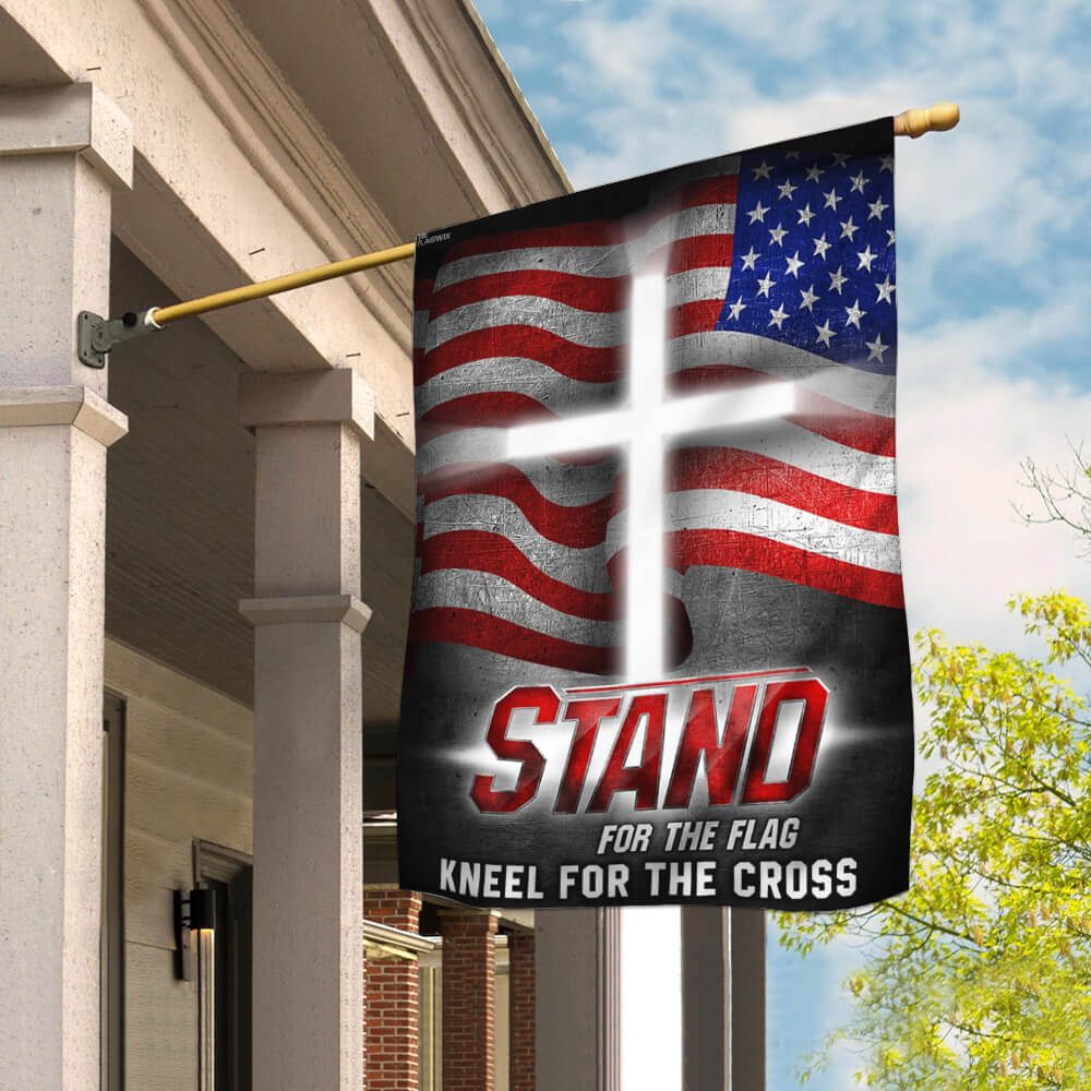 America. Stand For The Flag Kneel For The Cross Flag THB2051F