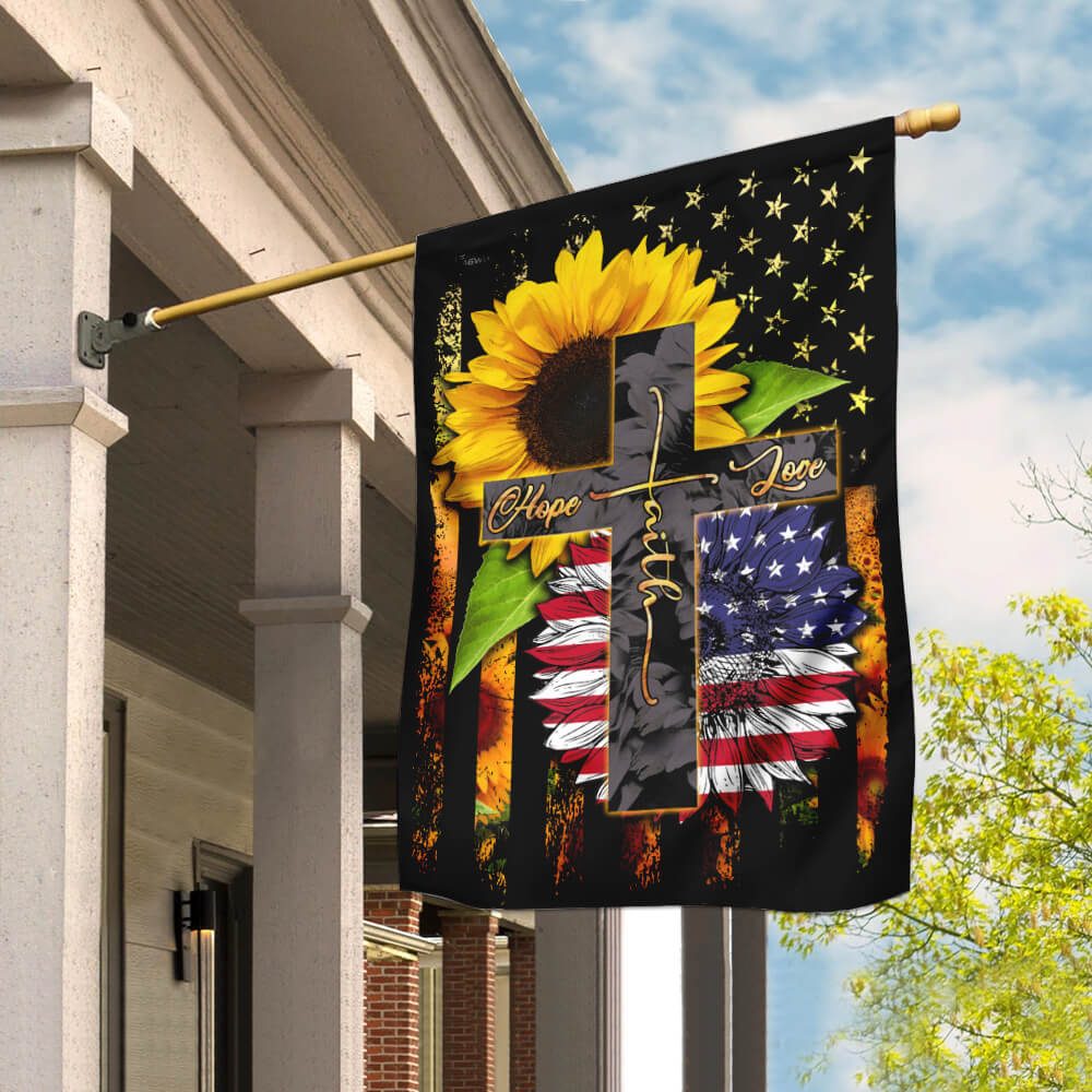 American Faith Hope Love Flag PLP01Fv1