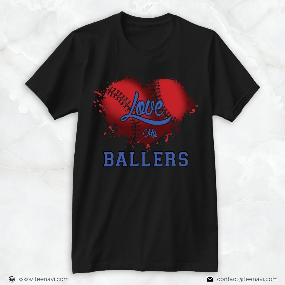 Baseball Dad Shirt, Love My BallersShirt