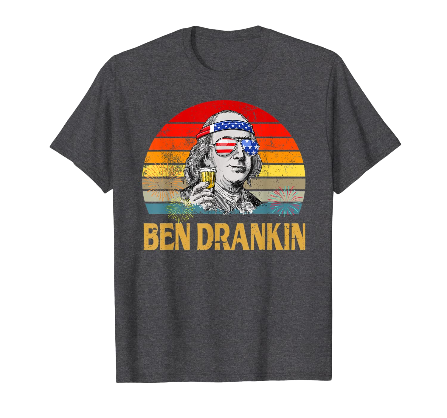 Ben Drankin 4th of July Funny Vintage Distress Beer Shirt Hoodies