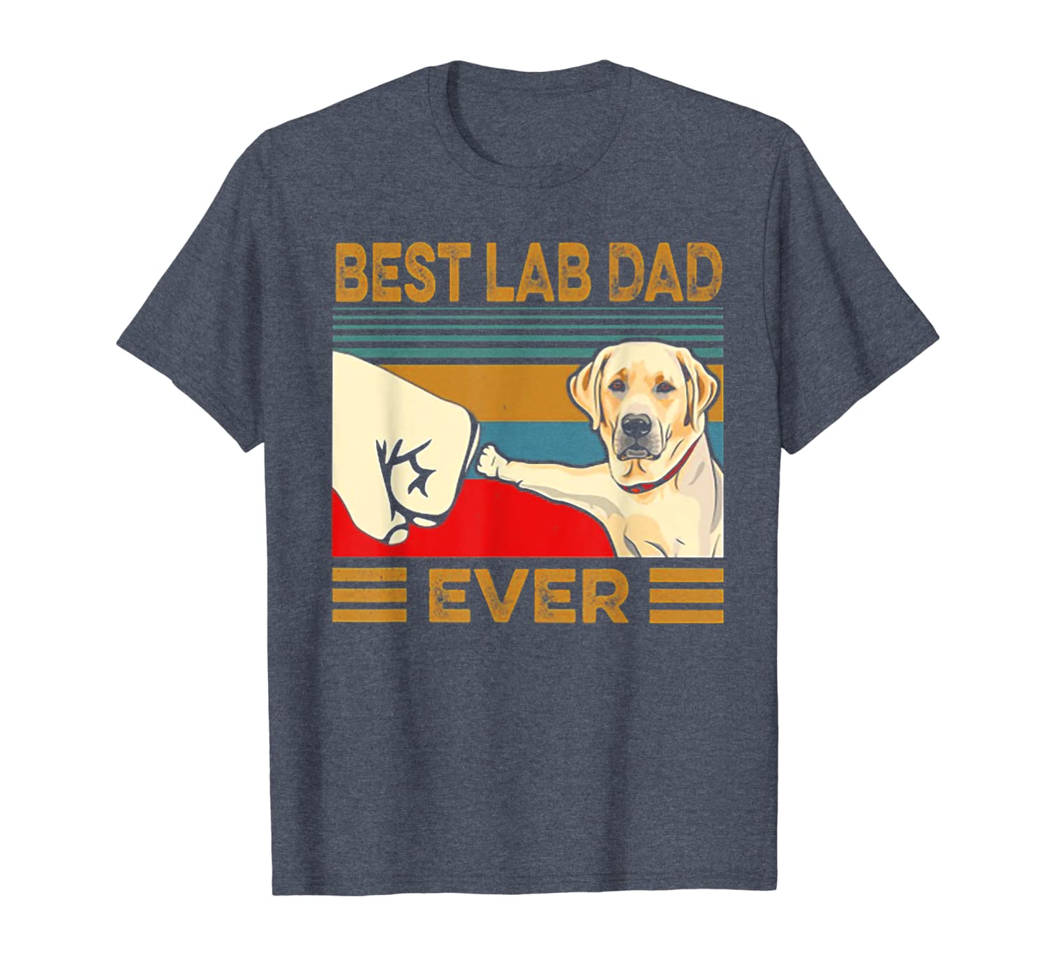 Best Lab Dad Ever Retro Vintage T-Shirt Hoodies