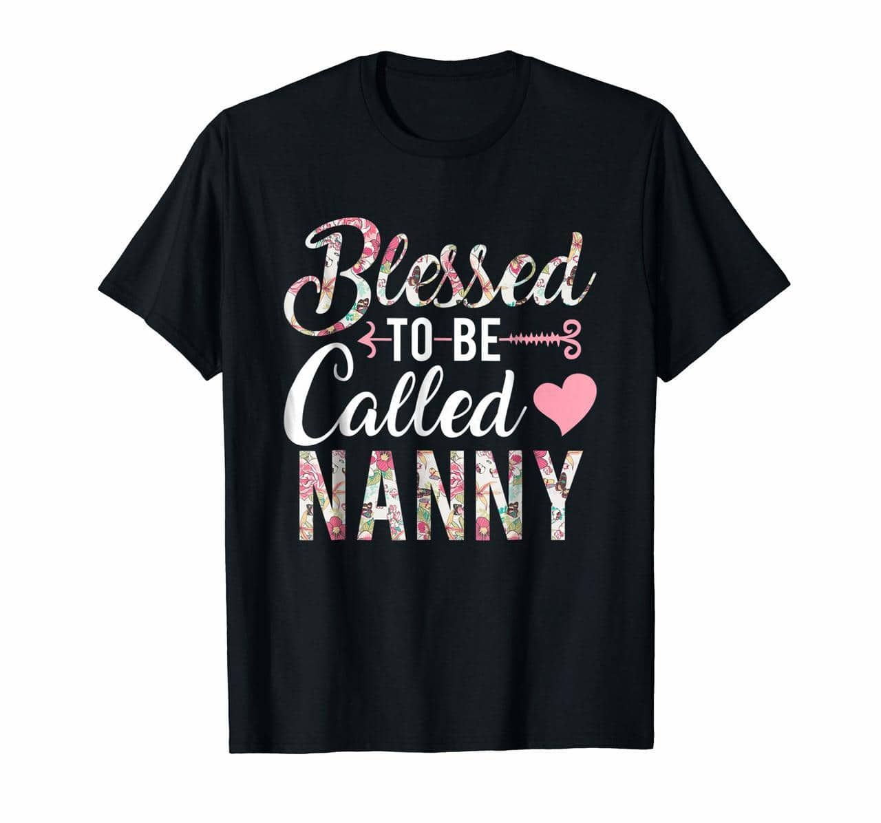 Blessed To Be Called Nanny T-shirt Floral Grandma Shirt Hoodies