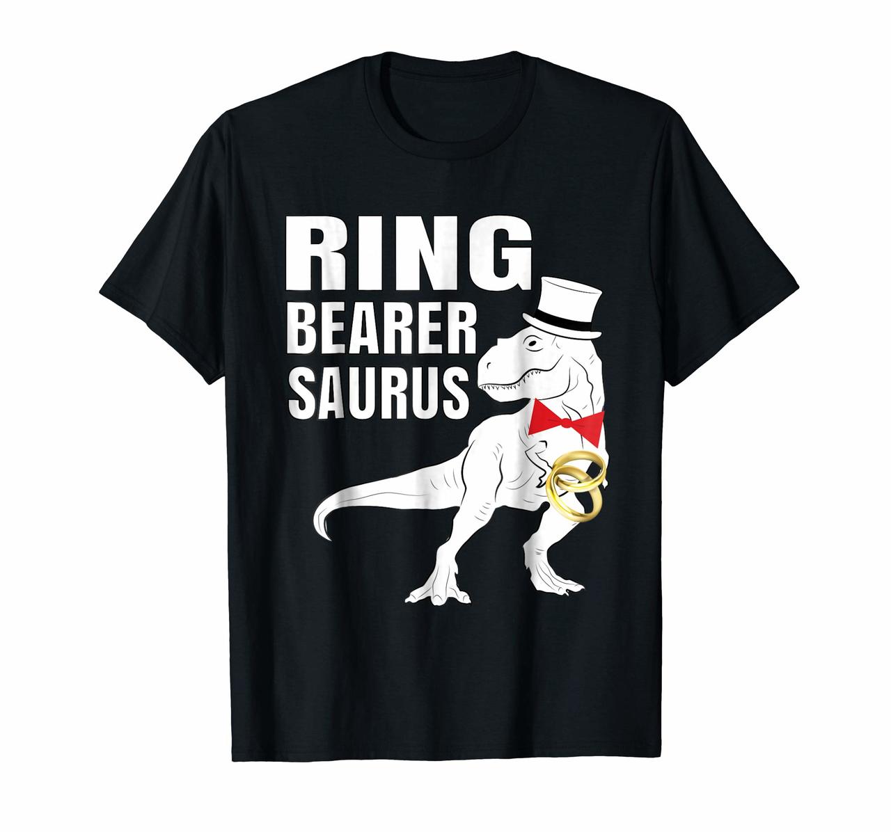 Boys Ring Bearer T-Shirt Dinosaur Rex Wedding Party Gift Hoodies