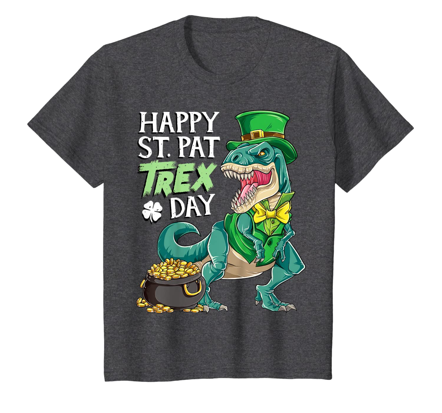 Boys St Patricks Day Kids Dinosaur Happy Pat Trex Men T rex T-Shirt Hoodies