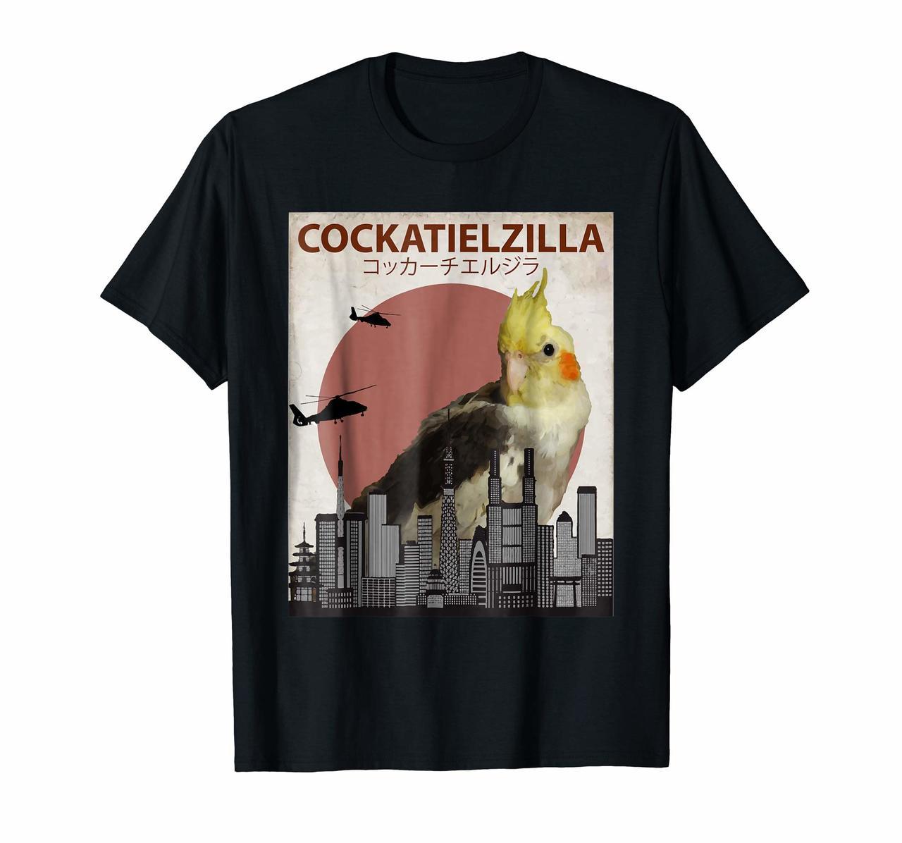 Cockatielzilla  Funny Cockatiel T-Shirt for Cockatoo Lovers Hoodies