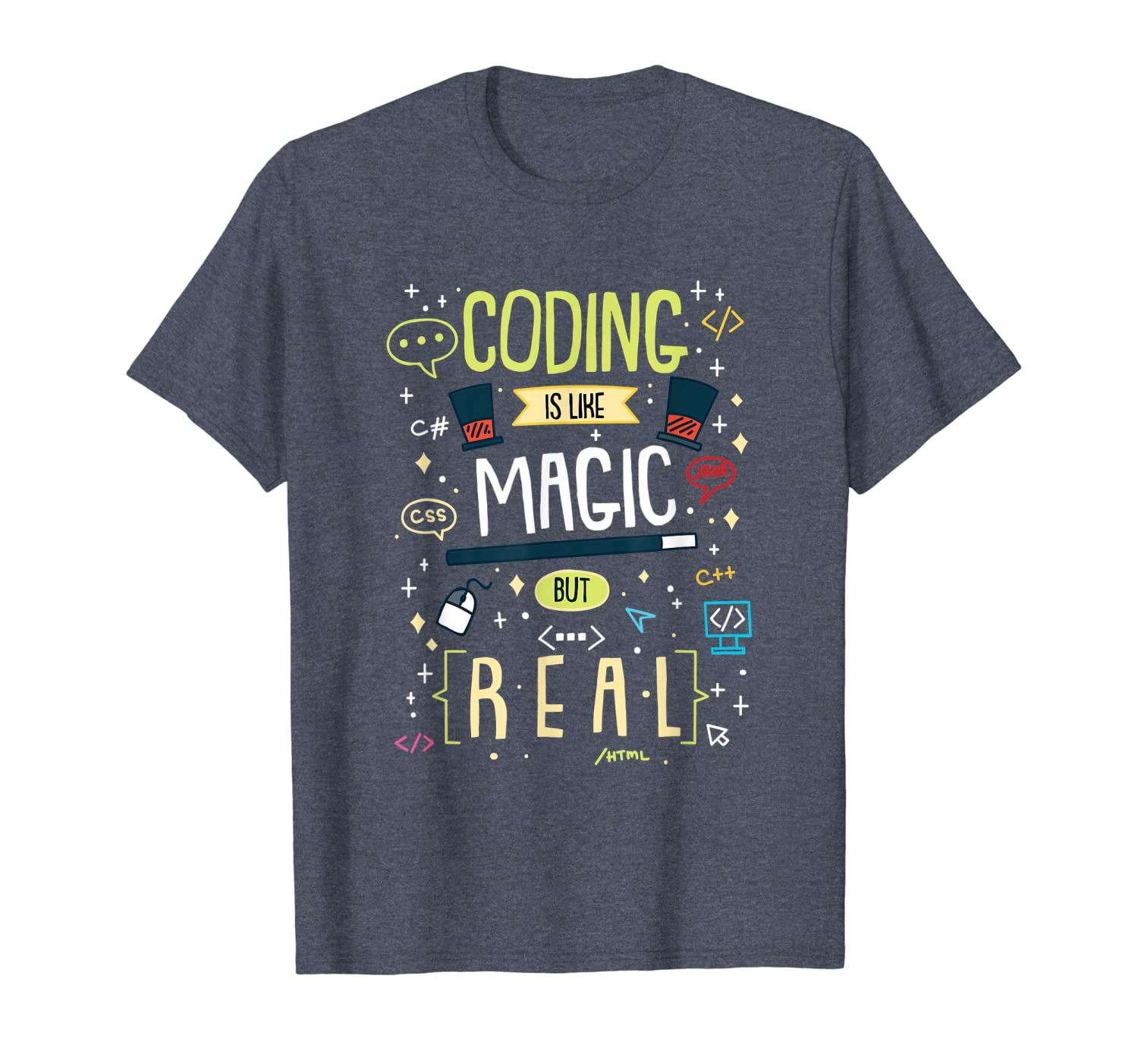Coding Is Like Magic But Real For Computer Programmer T-Shirt Hoodies
