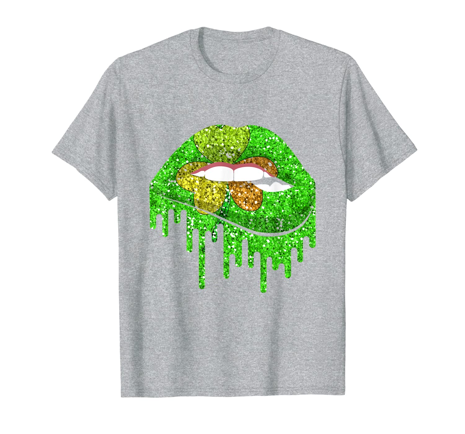 Green Lips Sexy St Patricks Day Shamrock Irish Costume Gift T-Shirt Hoodies