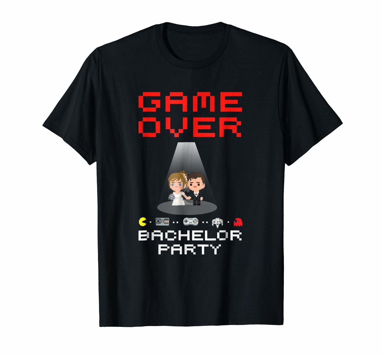 Groom Game Over Bachelor Party Funny Gamer Tshirt Gifts Hoodies