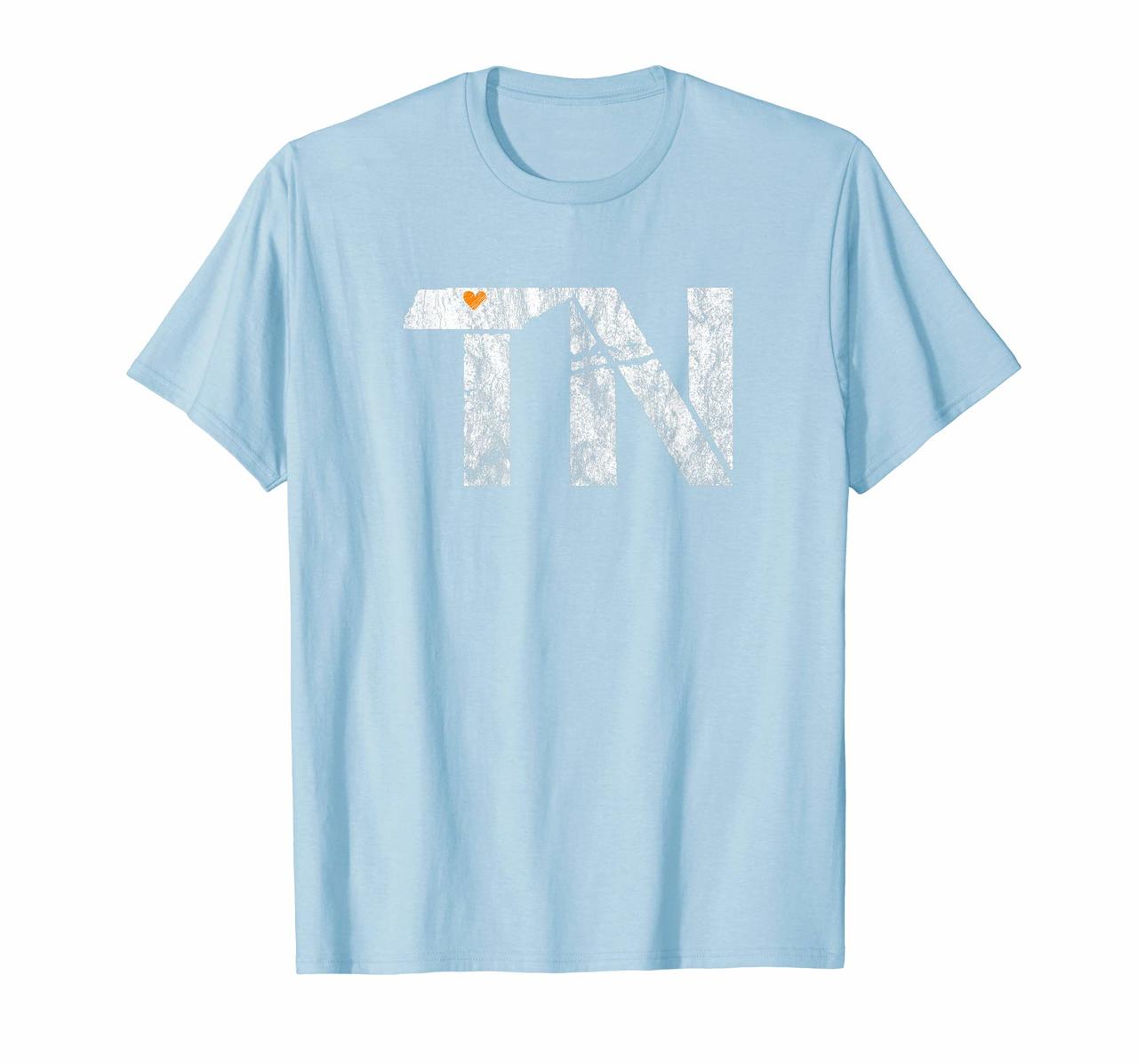 I Love Tennessee Heart State Outline Shirt Nashville Retro Hoodies
