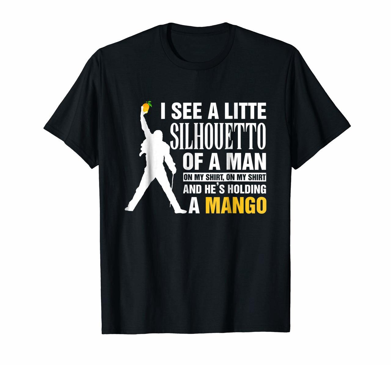 I see a little Silhouetto of a man on my shirt and he hold Hoodies