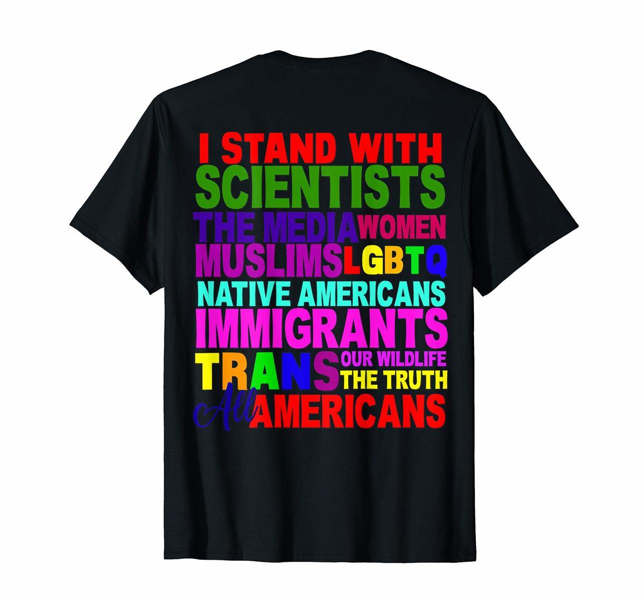 I Stand With Shirt Persist Resist Protest March America USA Hoodies