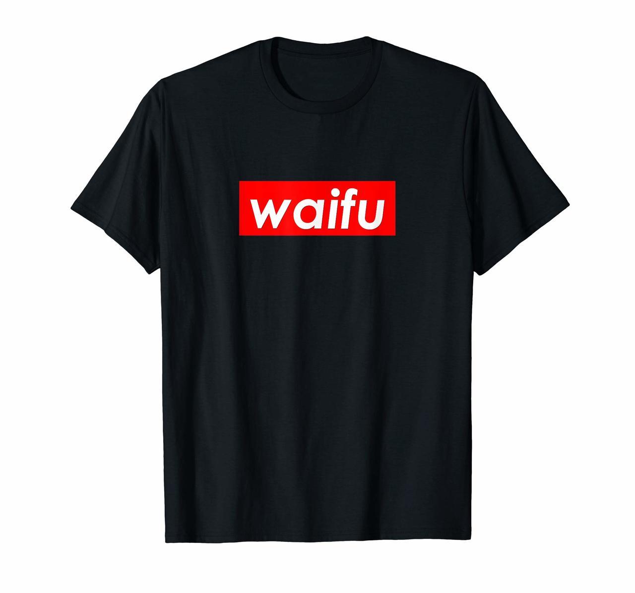 Kawaii Waifu Red Box Logo T-Shirt  Fitted Hoodies