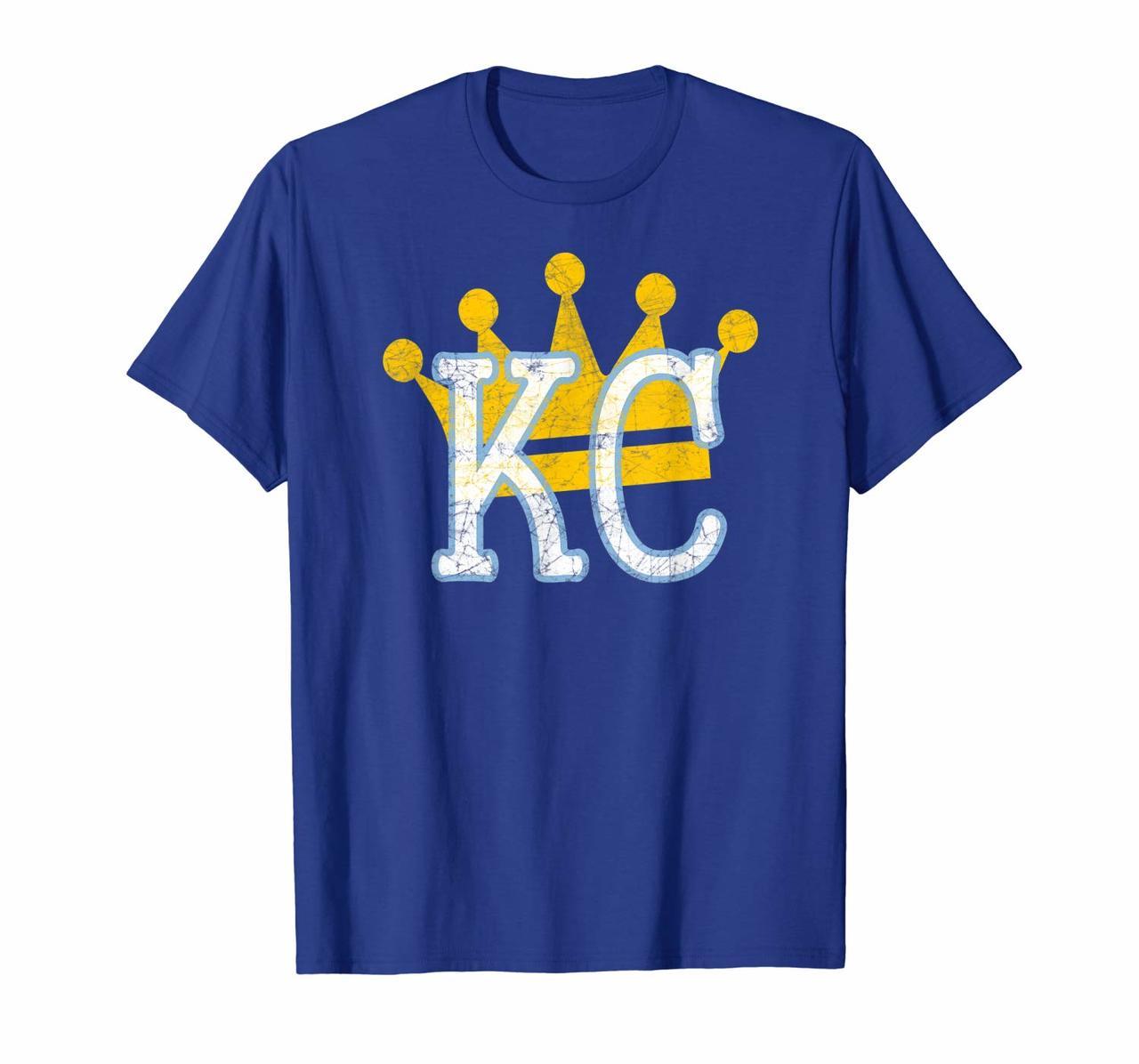 KC Royal Blue Vintage Kansas City Crown Town Hoodies