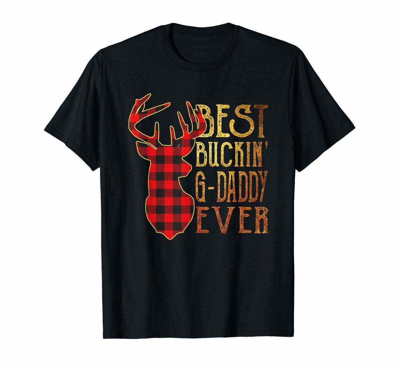 Mens Reindeer Best Buckin G-Daddy Ever Christmas Pajamas Gifts T-Shirt Hoodies