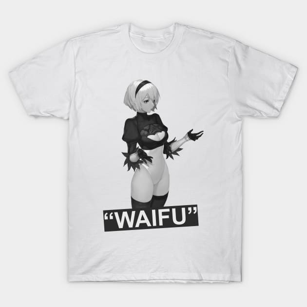 Nier 2b Waifu T-Shirt Unisex