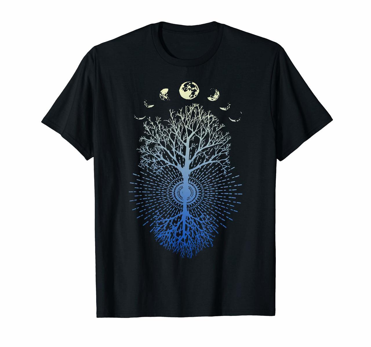Phases of the Moon Tree of Life Shirt Gift for men women Hoodies