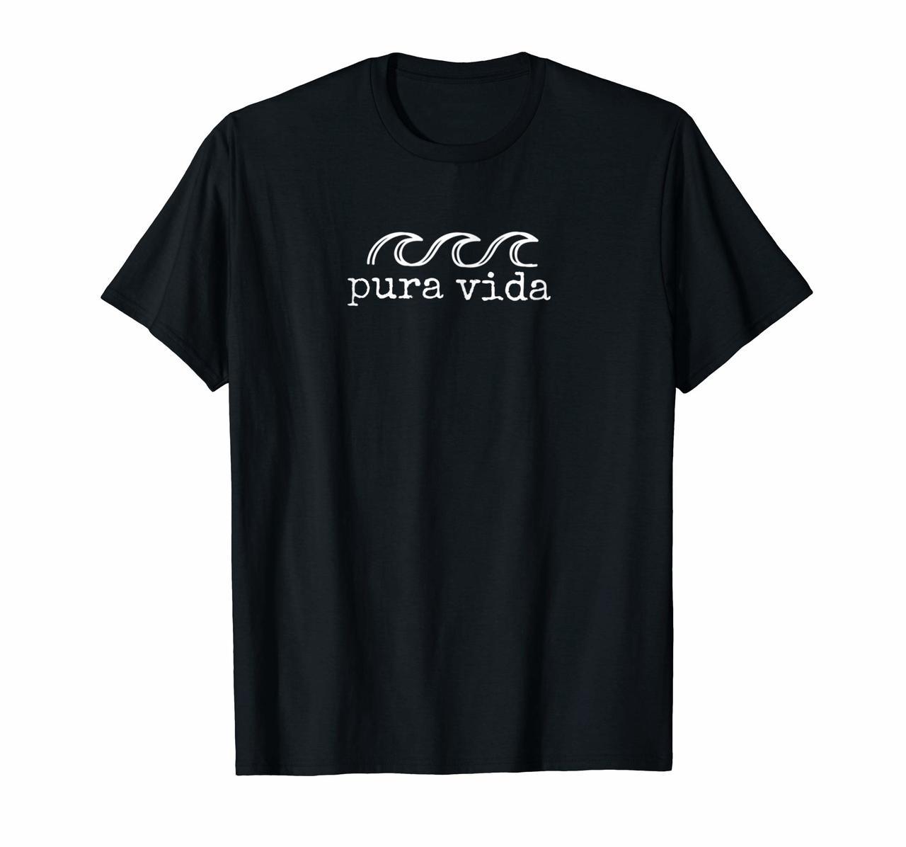 Pura Vida Wave Surfing Costa Rica Souvenir T-shirt Hoodies