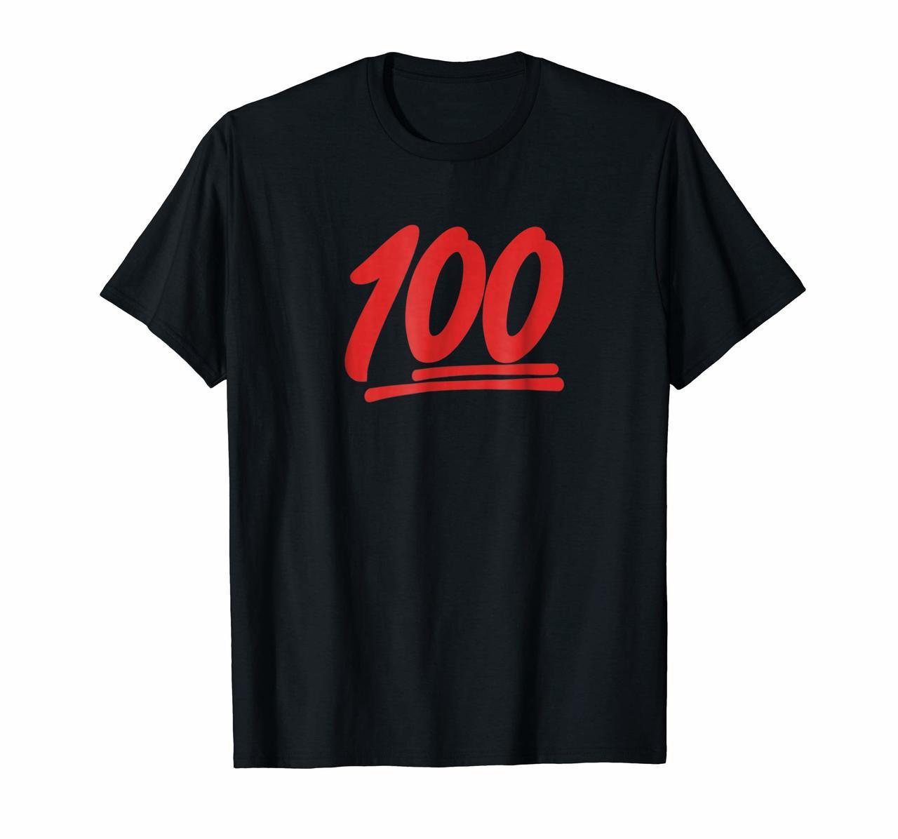 Red 100 Emoji Symbol Graphic T Shirt - Unisex Adult or Kids Hoodies