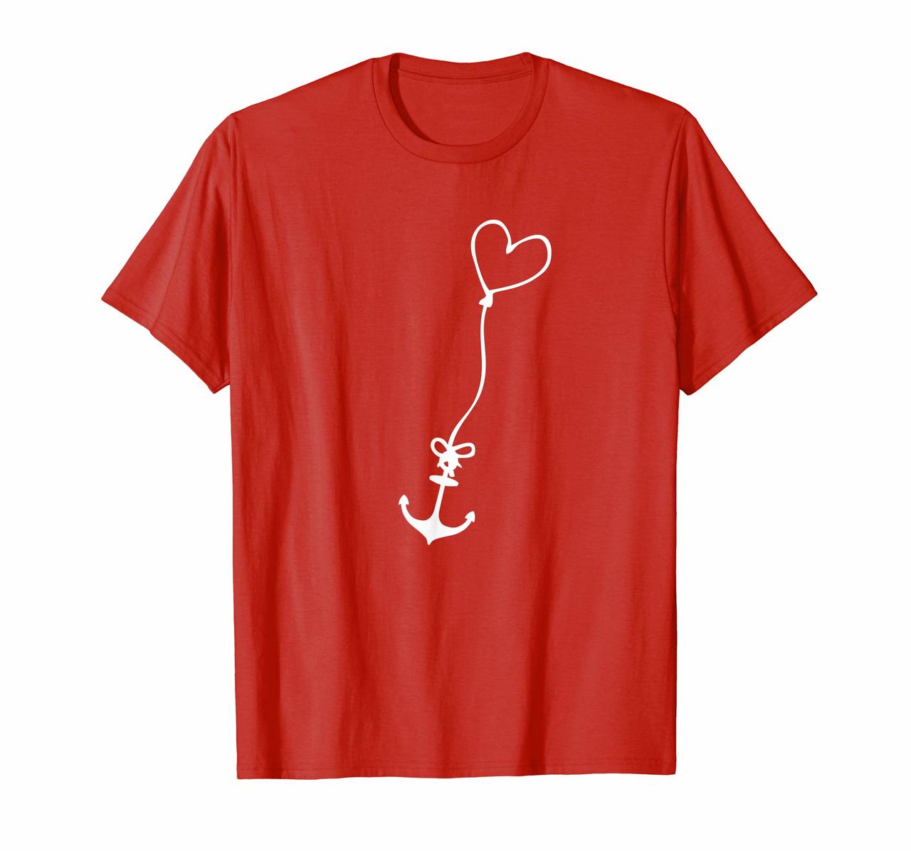 RED Friday Shirt Valentines Day Anchor Heart Balloon Hoodies