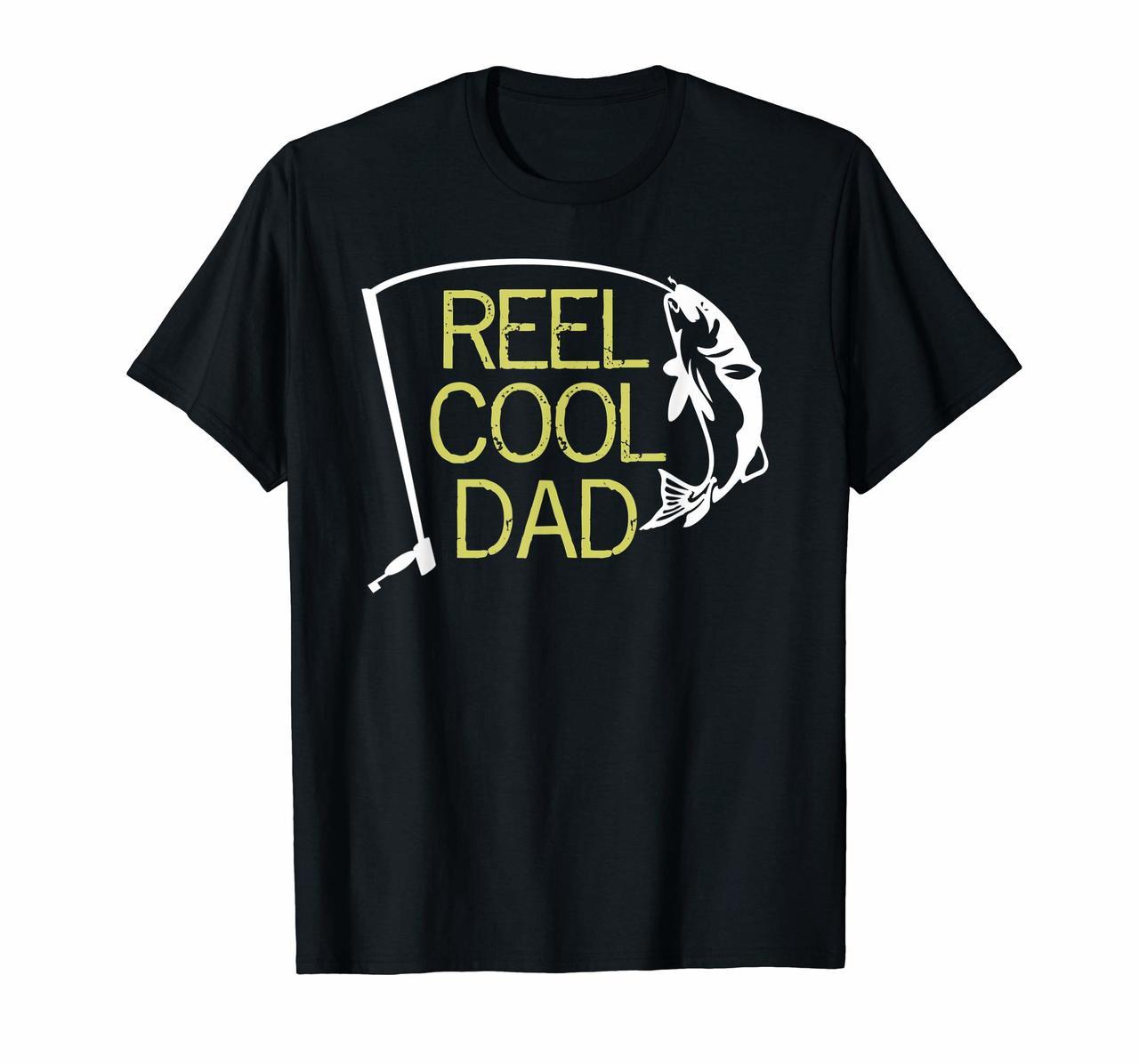 Reel Cool Dad T-Shirt Fishing Daddy Fathers Day Gift S Hoodies