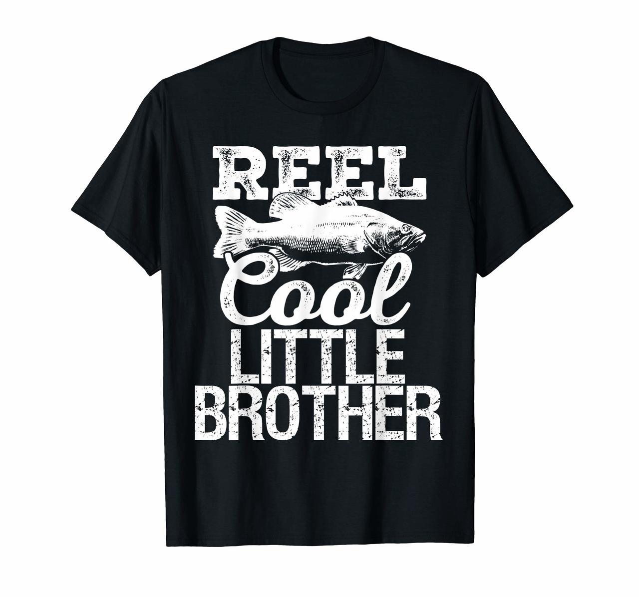 Reel Cool Little Brother Fishing Outdoor Angler T-Shirt Hoodies