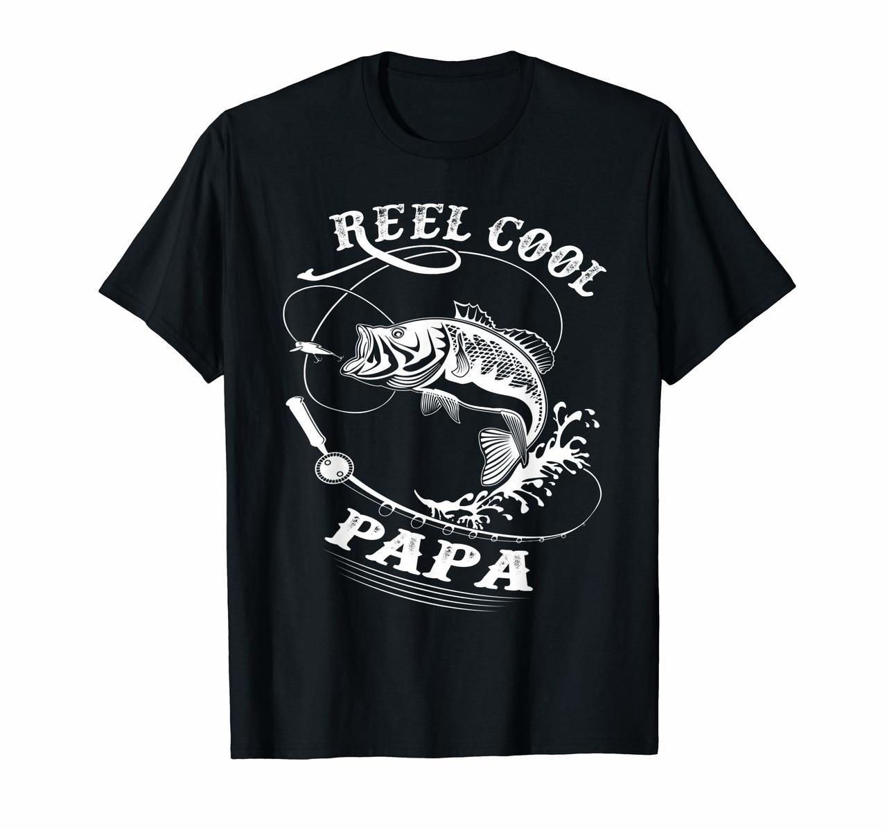 Reel Cool Papa T-Shirt for Fishing Nature Lovers Hoodies