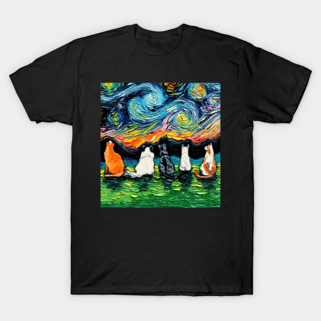 Starry Cats T-Shirt Unisex